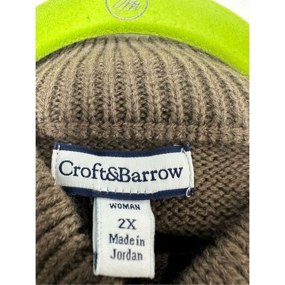 NWT Croft&Barrow Women’s Bohemian One Button Cardigan Size 2X - Picture 6 of 12